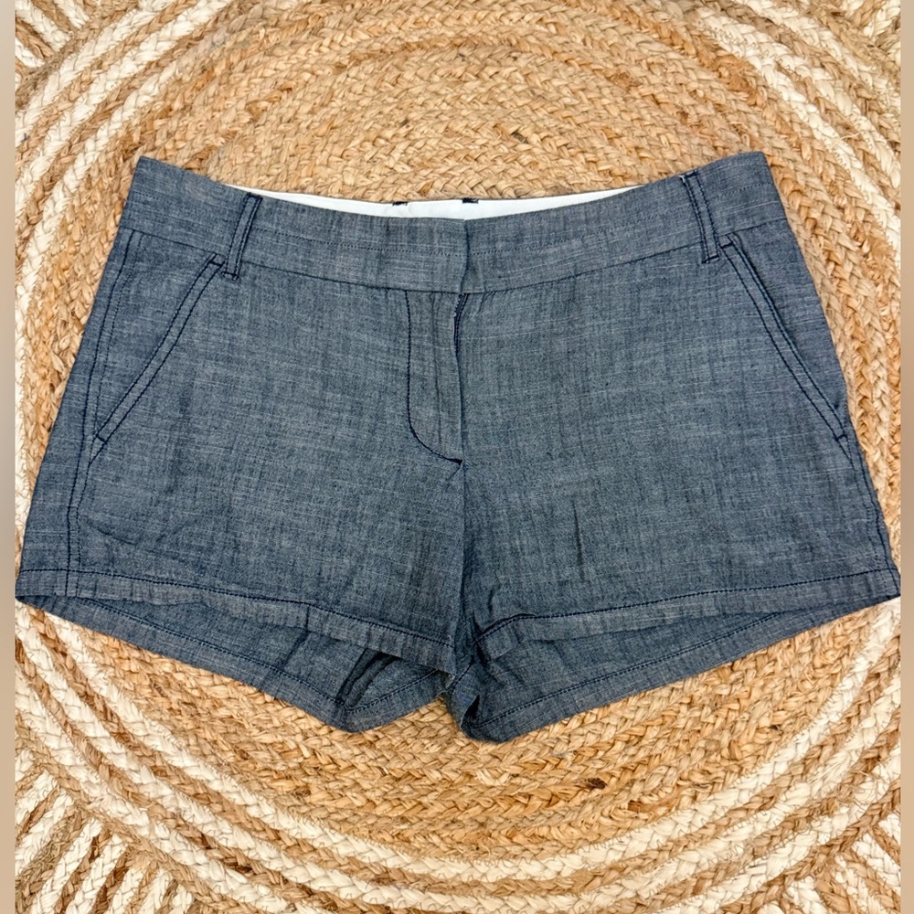 🌾 J. Crew Chambray Shorts Classic Style
